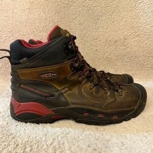 KEEN Utility 6 Inch Work Boots Men's Size 13EE Brown Carbon Fiber Toe Cap